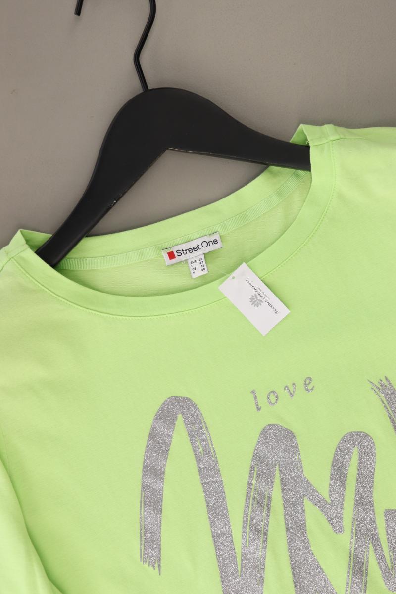 Street One Printshirt Gr. 38 Kurzarm grün