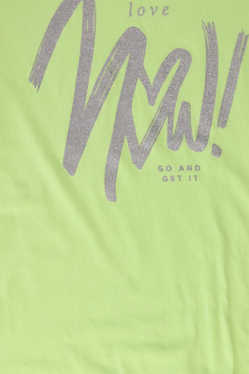 Street One Printshirt Gr. 38 Kurzarm grün