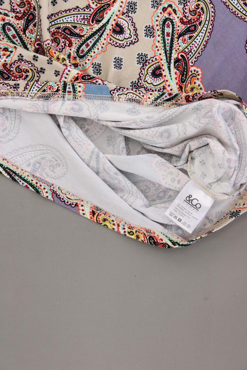 &Co Woman Printshirt Gr. XL mit Paisleymuster neuwertig Kurzarm mehrfarbig