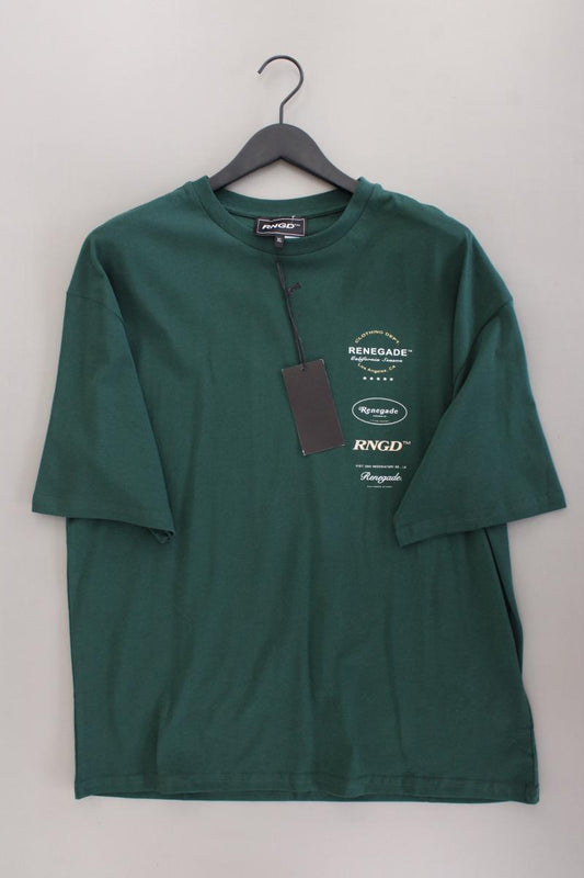 T-Shirt für Herren Gr. XL neu mit Etikett Kurzarm grün aus Baumwolle