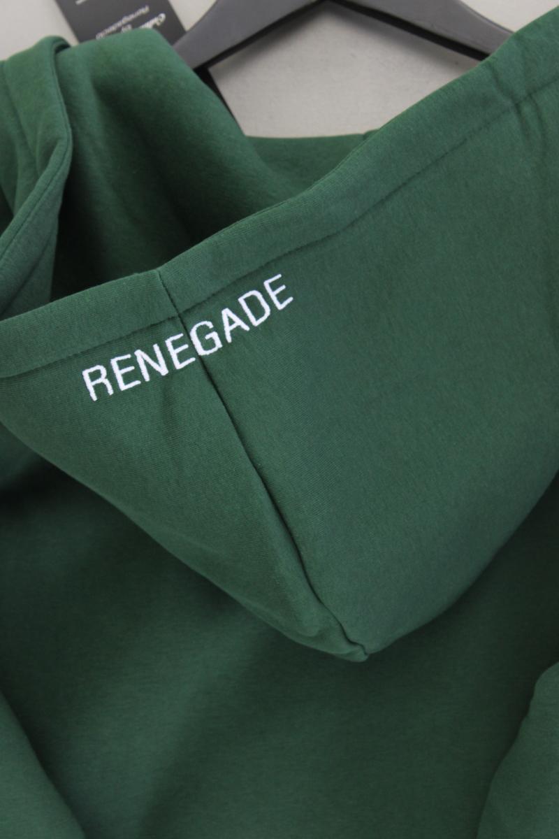 Sweatjacke für Herren Gr. L neu mit Etikett Langarm grün aus Baumwolle