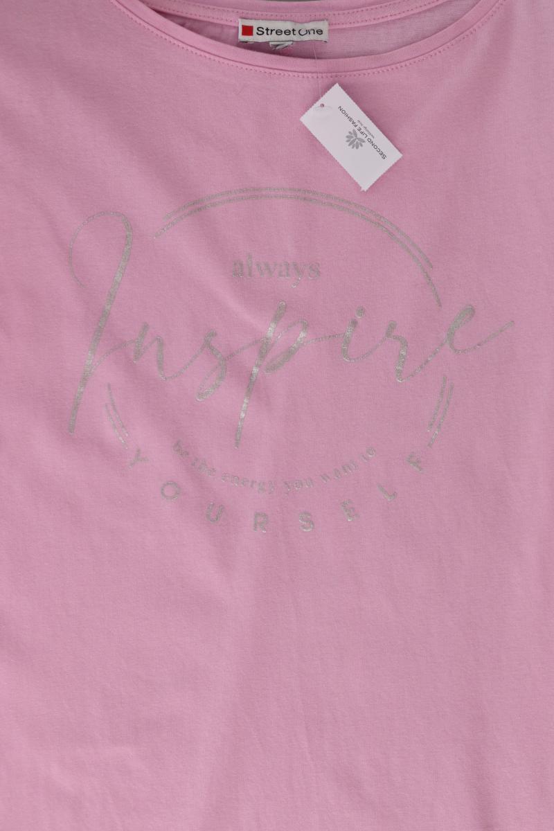 Street One T-Shirt Gr. 38 Kurzarm rosa