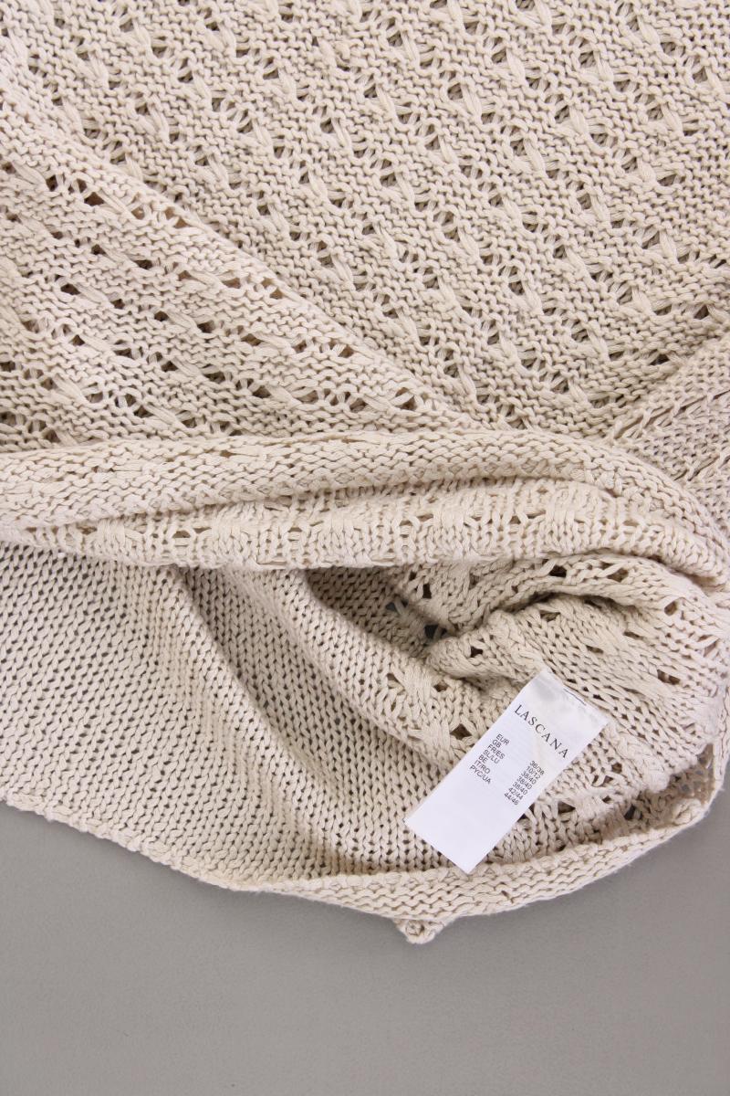 Lascana Langarmpullover Gr. 36/38 creme aus Polyacryl