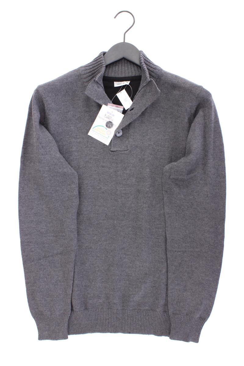 Straight Up Pullover für Herren Gr. M neu mit Etikett grau aus Baumwolle