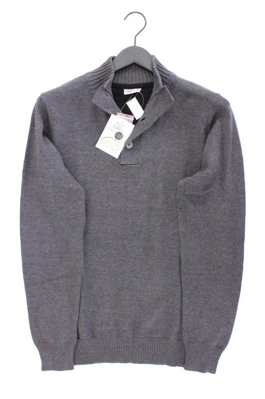 Straight Up Pullover für Herren Gr. M neu mit Etikett grau aus Baumwolle