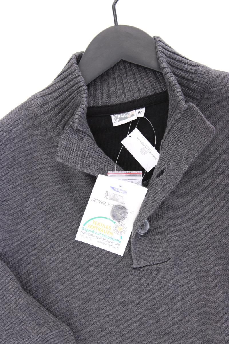 Straight Up Pullover für Herren Gr. M neu mit Etikett grau aus Baumwolle