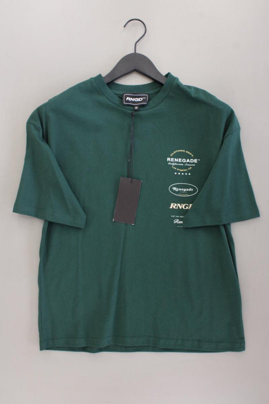 T-Shirt für Herren Gr. XS neu mit Etikett Kurzarm grün aus Baumwolle