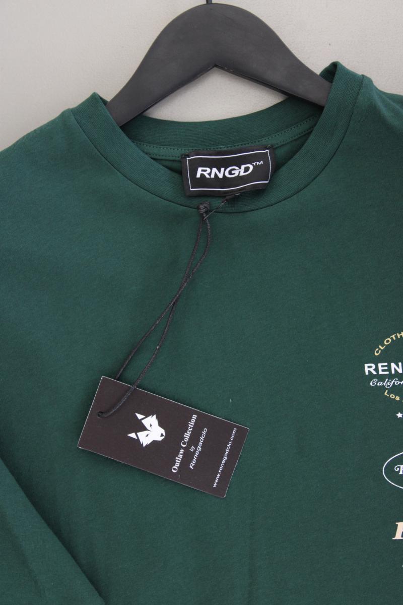 T-Shirt für Herren Gr. XS neu mit Etikett Kurzarm grün aus Baumwolle