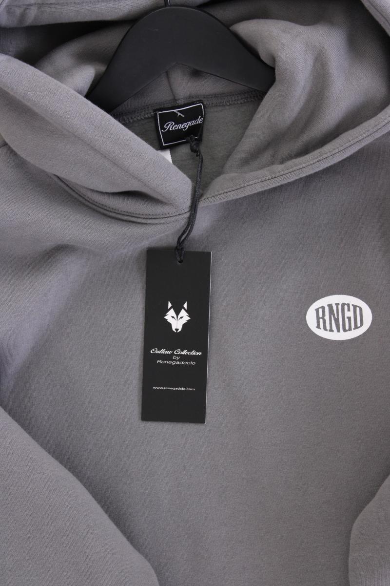 Hoodie für Herren Gr. M neu mit Etikett grau aus Baumwolle