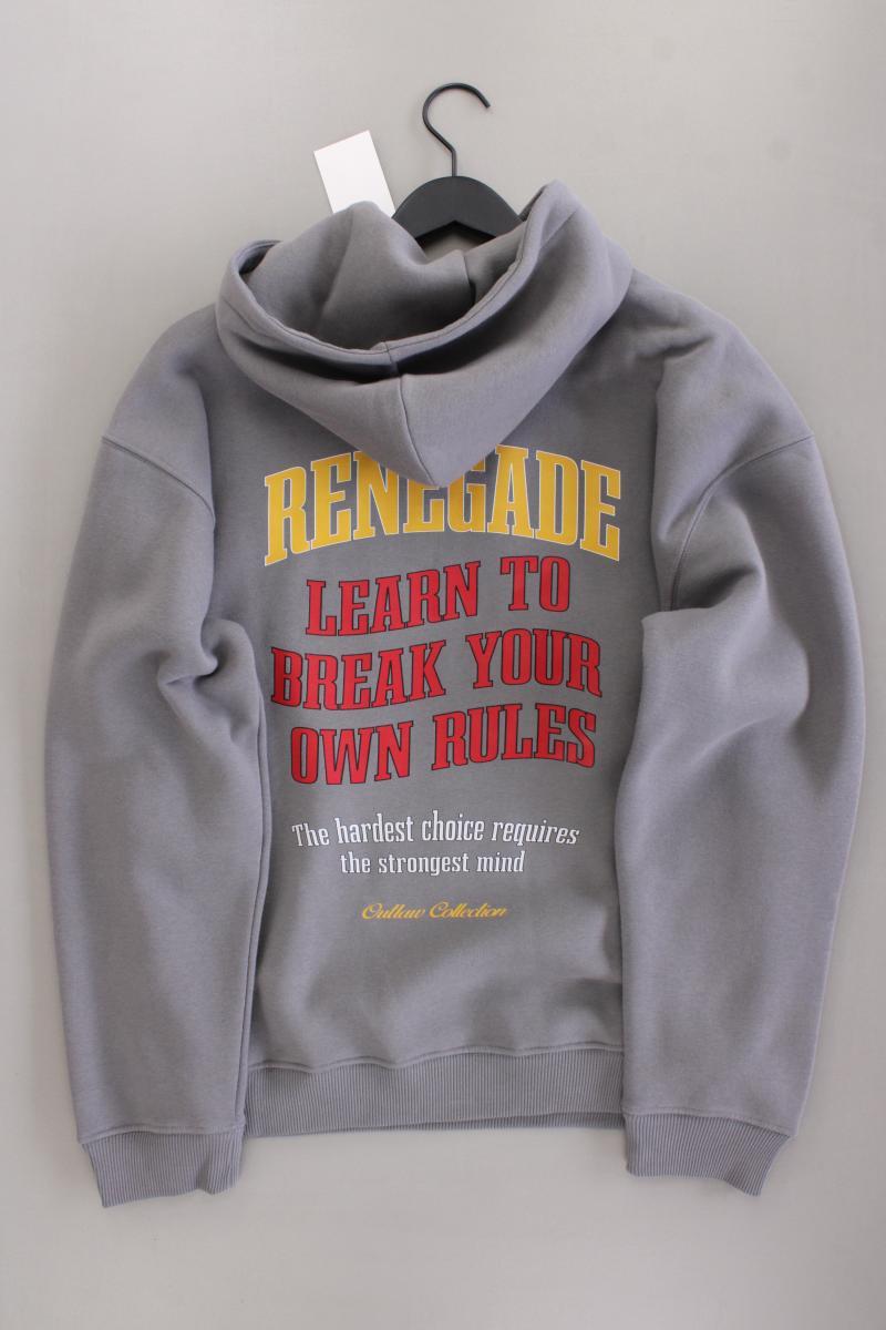 Hoodie für Herren Gr. M neu mit Etikett grau aus Baumwolle