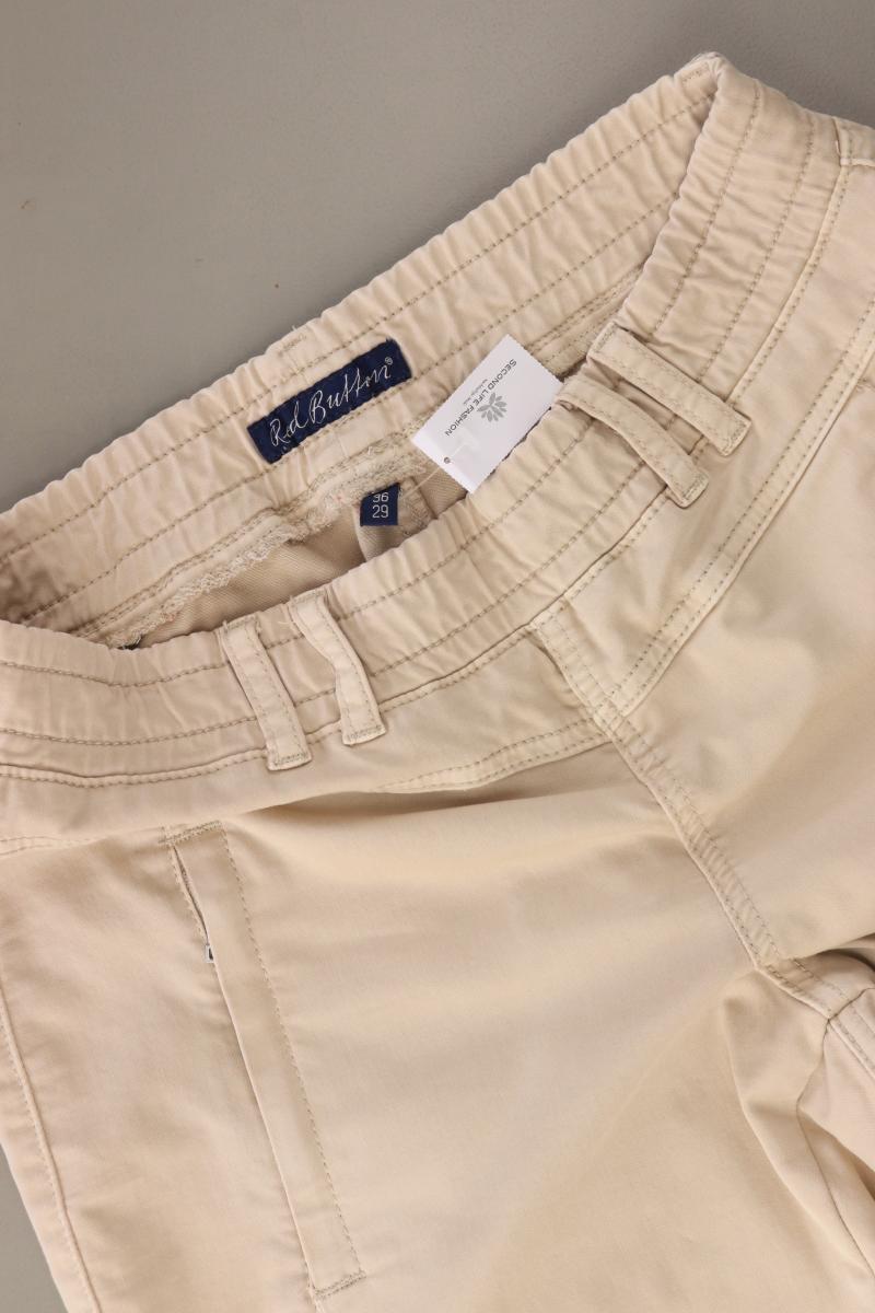 Red Button Shorts Gr. 36 creme aus Baumwolle