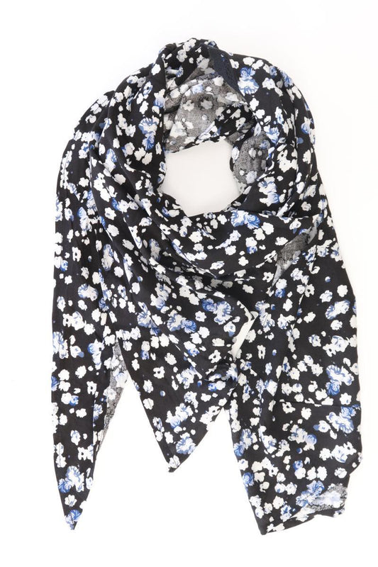 Tuch mit Blumenmuster schwarz