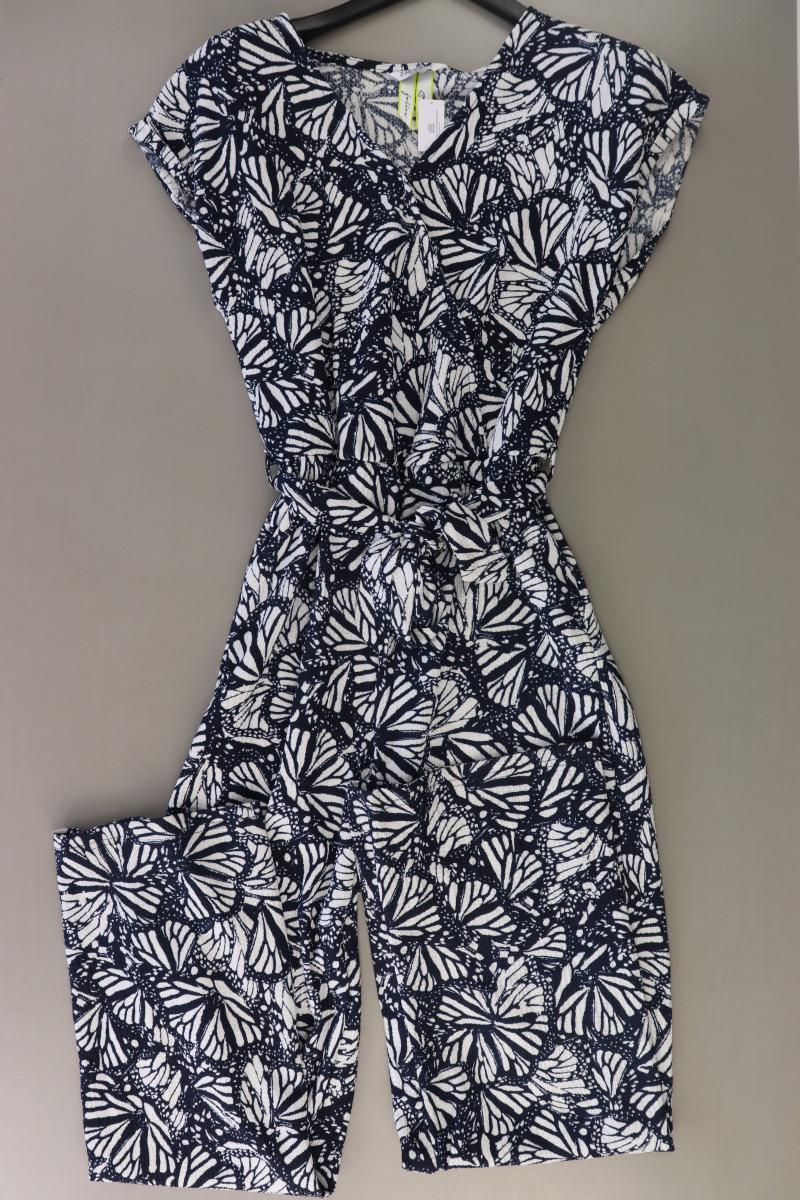 Zabaione Langer Jumpsuit Gr. L mit Blumenmuster blau