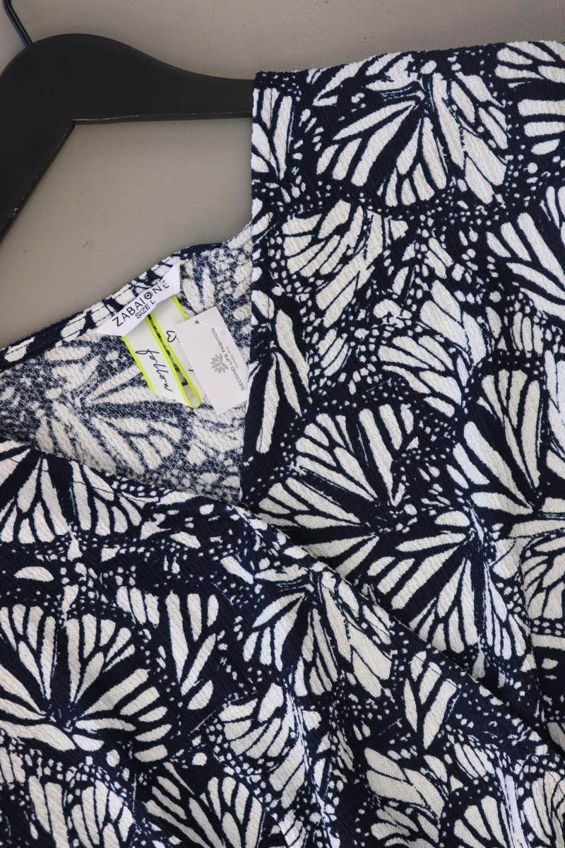 Zabaione Langer Jumpsuit Gr. L mit Blumenmuster blau