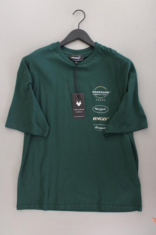 T-Shirt für Herren Gr. M neu mit Etikett Kurzarm grün aus Baumwolle