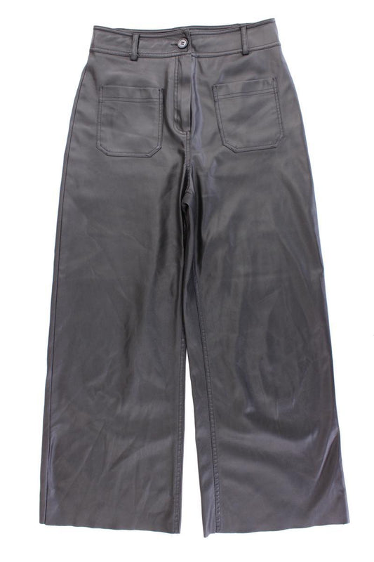 Koton Kunstlederhose Gr. 36 neuwertig schwarz aus Polyester