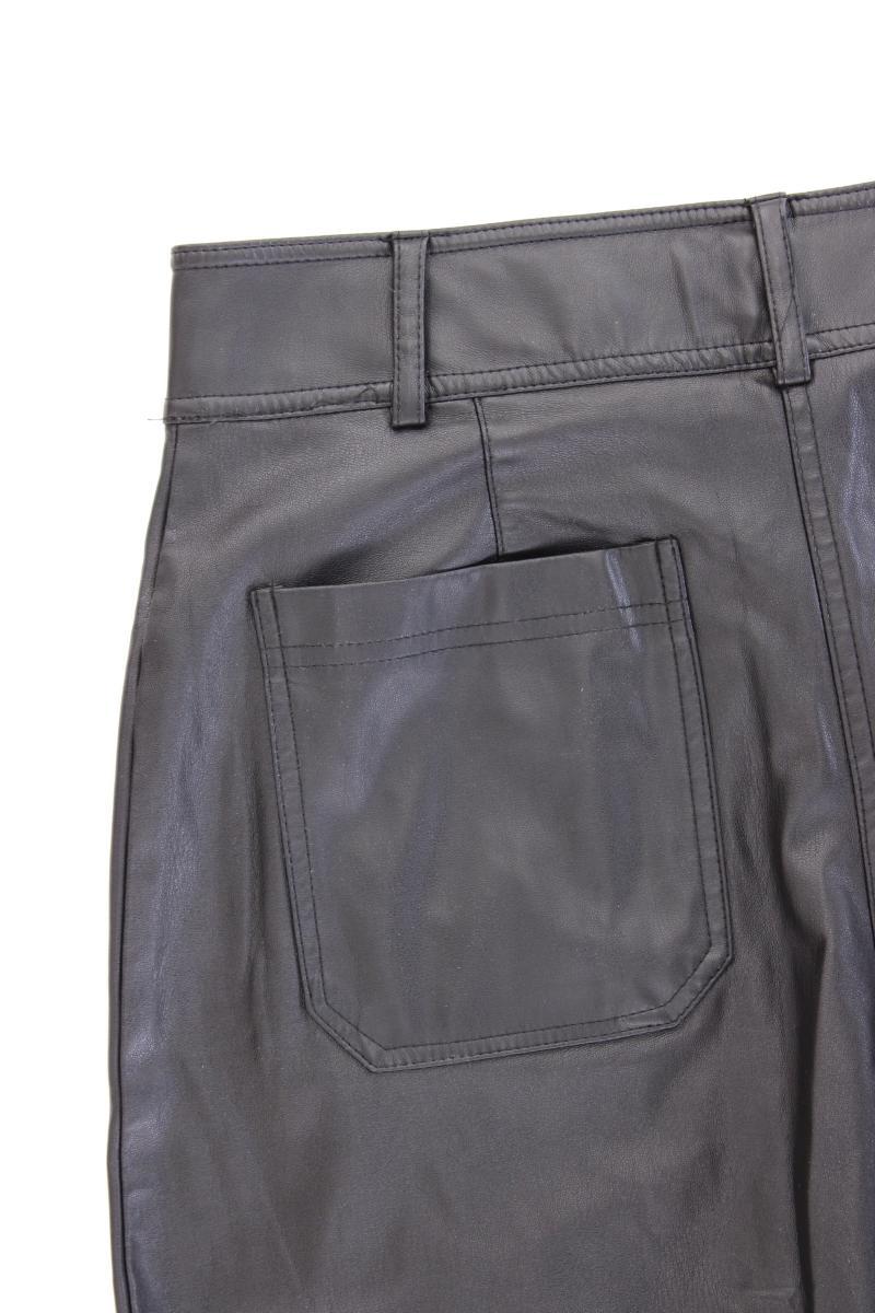 Koton Kunstlederhose Gr. 36 neuwertig schwarz aus Polyester
