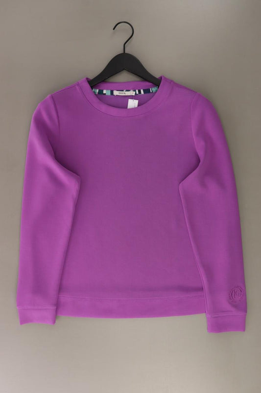 Cecil Langarmpullover Gr. S neuwertig lila aus Polyester