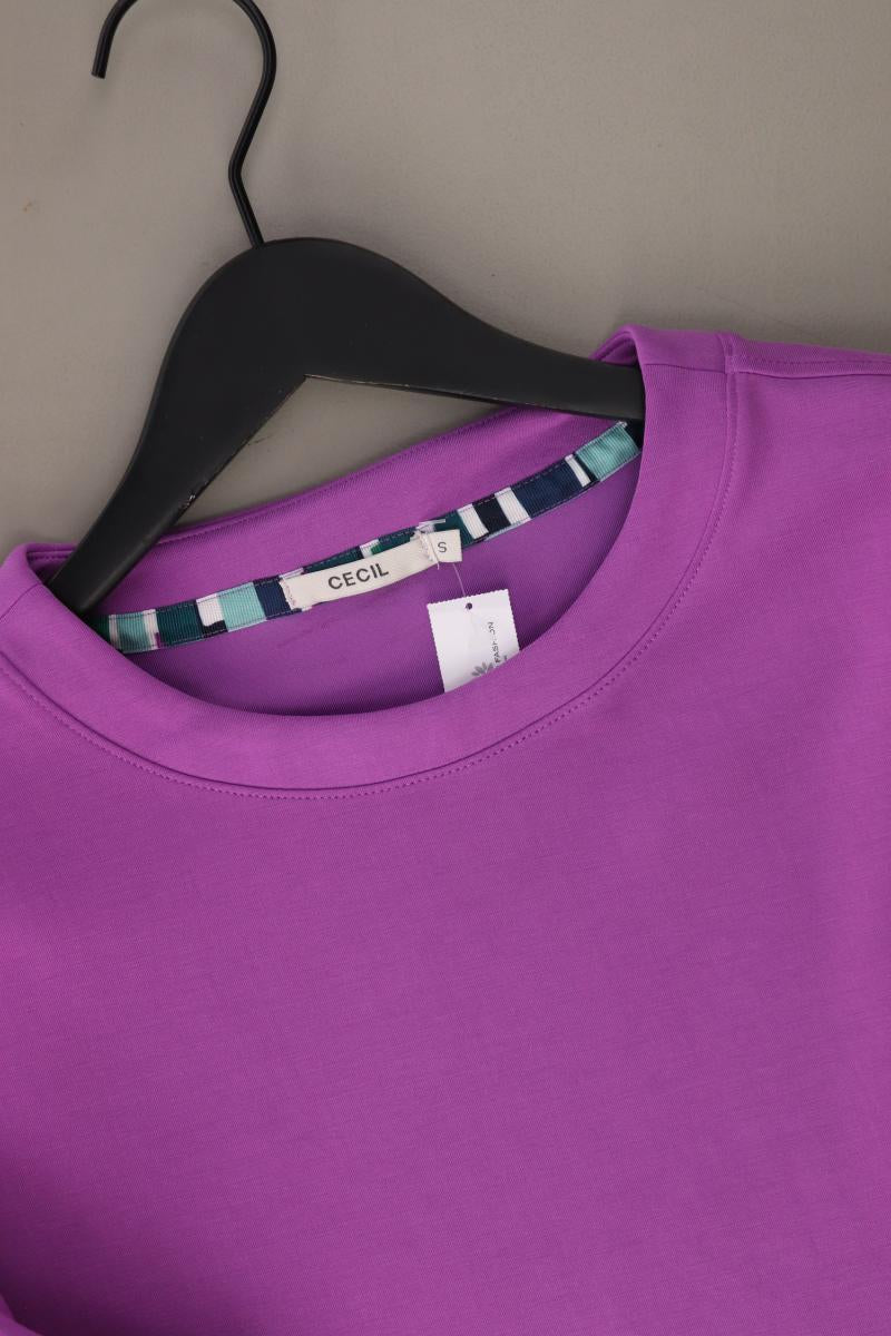 Cecil Langarmpullover Gr. S neuwertig lila aus Polyester