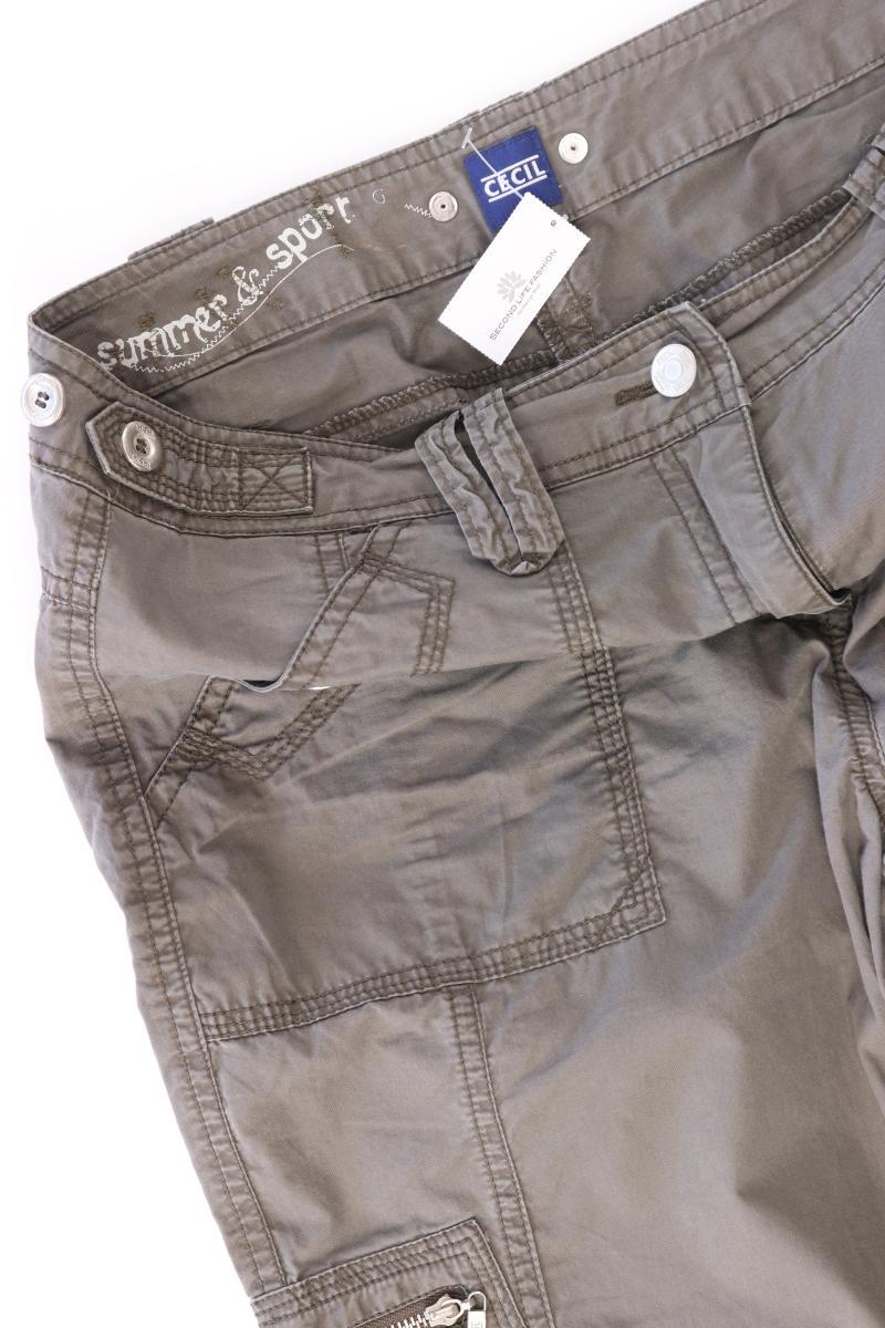Cecil 7/8 Hose Gr. W30 grau aus Baumwolle