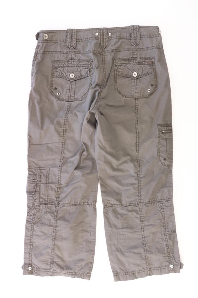 Cecil 7/8 Hose Gr. W30 grau aus Baumwolle