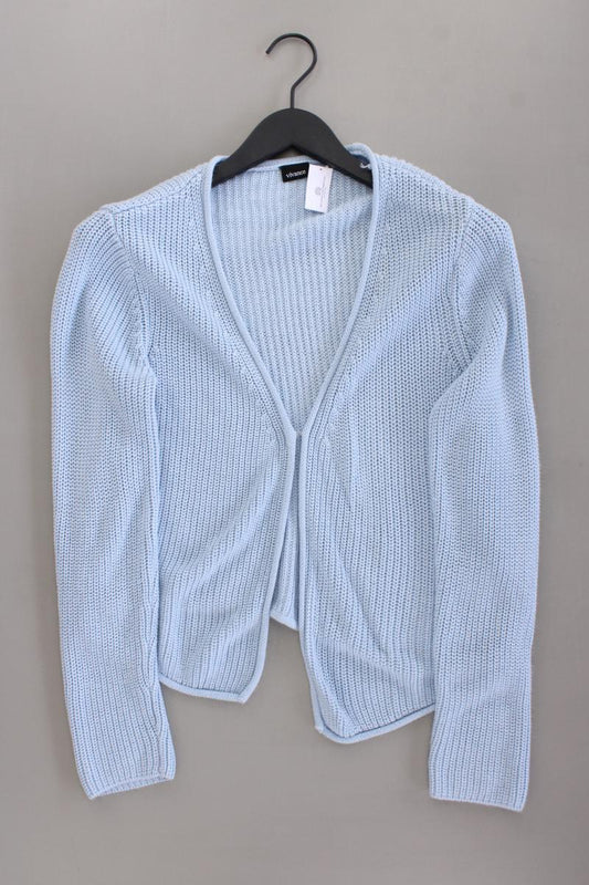 Vivance Strickjacke Gr. 40/42 neuwertig Langarm blau aus Polyacryl