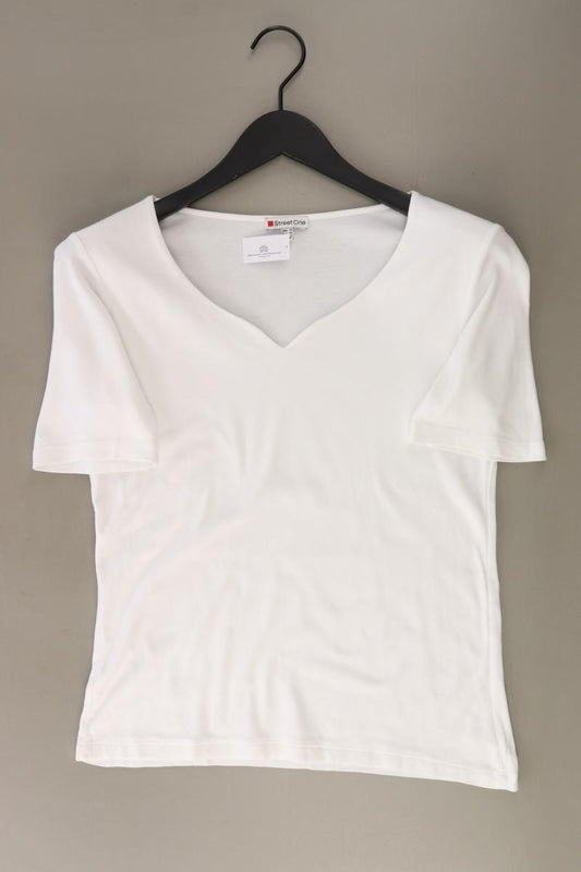Street One T-Shirt Gr. 38 Kurzarm weiß