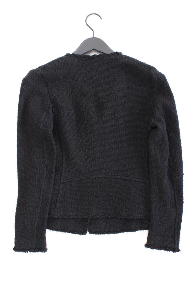 Set Bouclé Jäckchen Gr. 36 schwarz aus Baumwolle