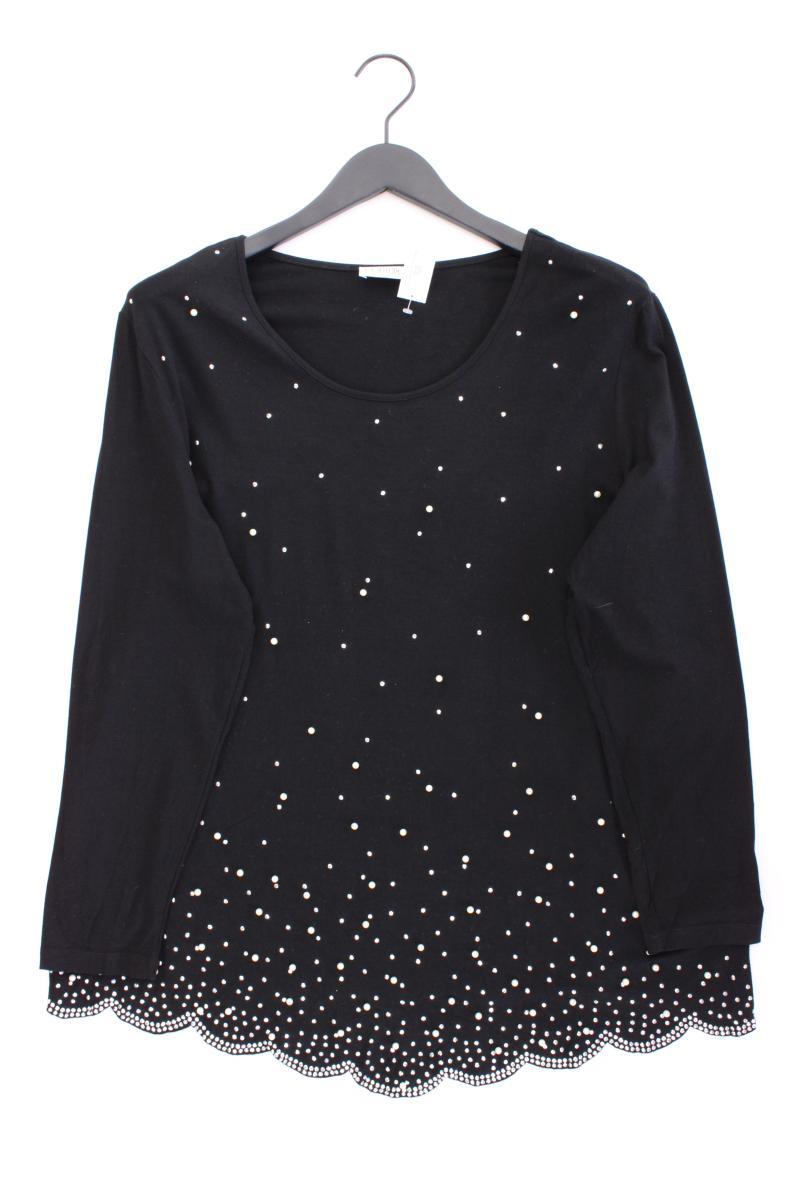 Couture Line Longsleeve-Shirt Gr. 50 Langarm schwarz aus Viskose