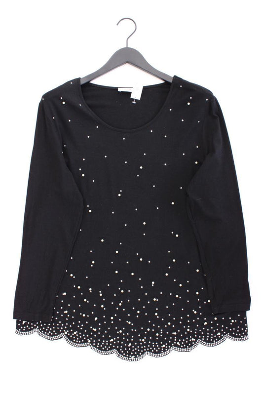 Couture Line Longsleeve-Shirt Gr. 50 Langarm schwarz aus Viskose