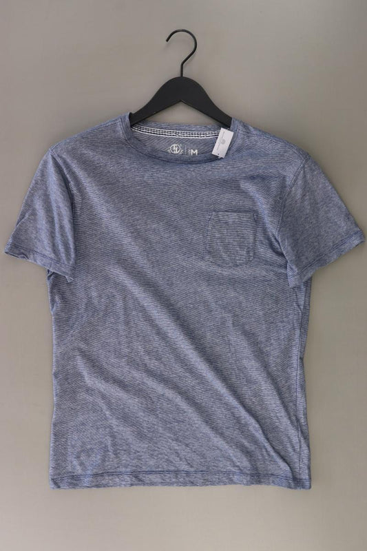 Tom Tompson Shirt für Herren Gr. M Kurzarm blau aus Baumwolle