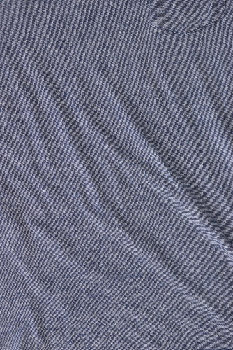Tom Tompson Shirt für Herren Gr. M Kurzarm blau aus Baumwolle