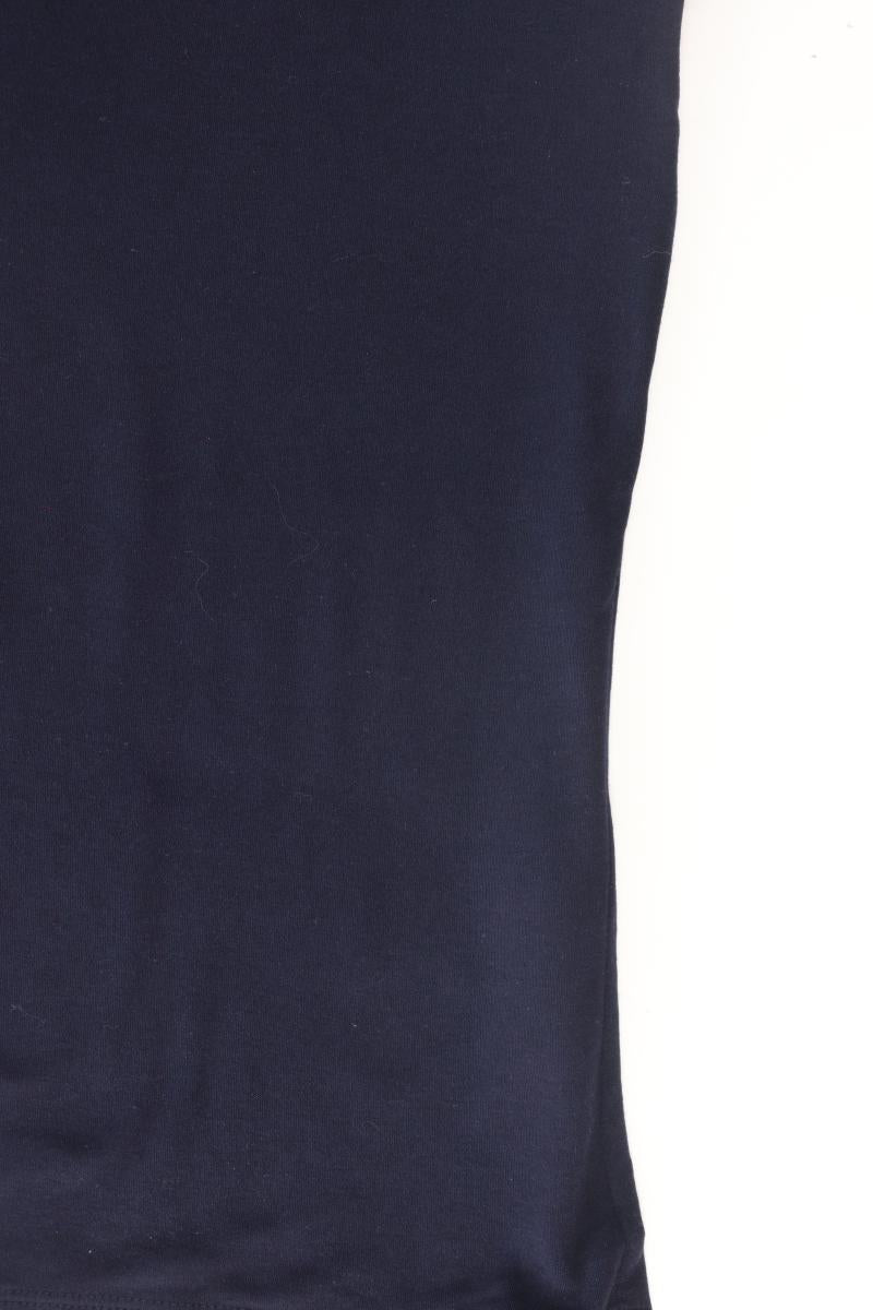 Street One Shirt mit V-Ausschnitt Gr. 36 Kurzarm blau aus Baumwolle