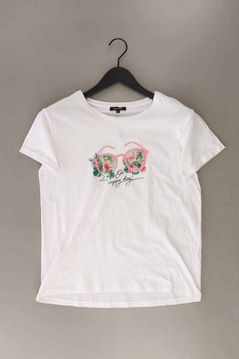 More&More Printshirt Gr. 40 Kurzarm weiß aus Baumwolle