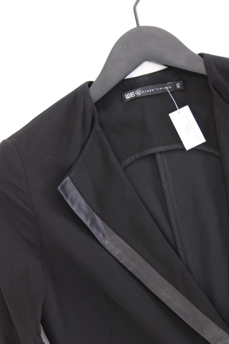 WE Fashion Slim Mantel Gr. XS schwarz aus Viskose