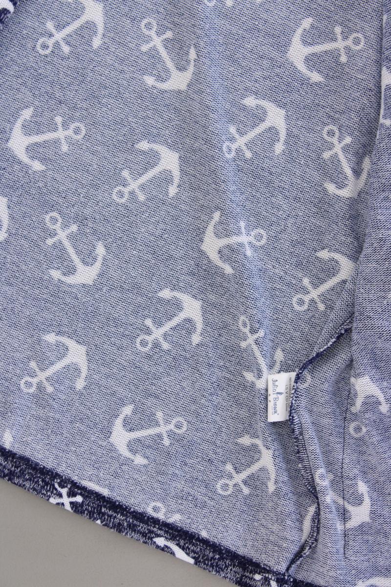 Cardigan mit Ankermuster Gr. M Langarm blau aus Polyester