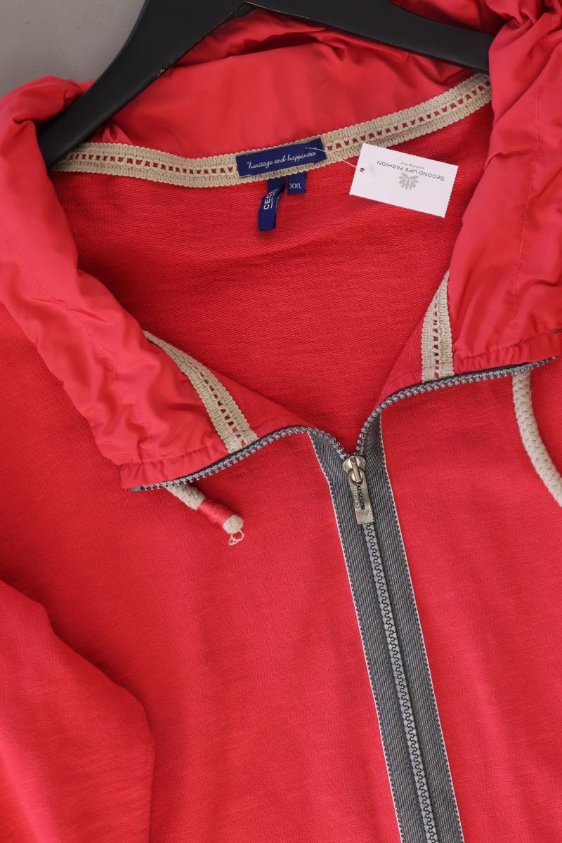Cecil Regular Cardigan Gr. XXL Langarm rot aus Polyester