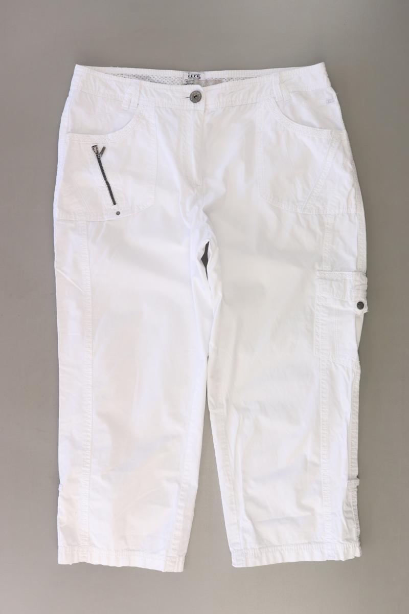 Cecil 7/8 Hose Gr. W30 weiß aus Baumwolle