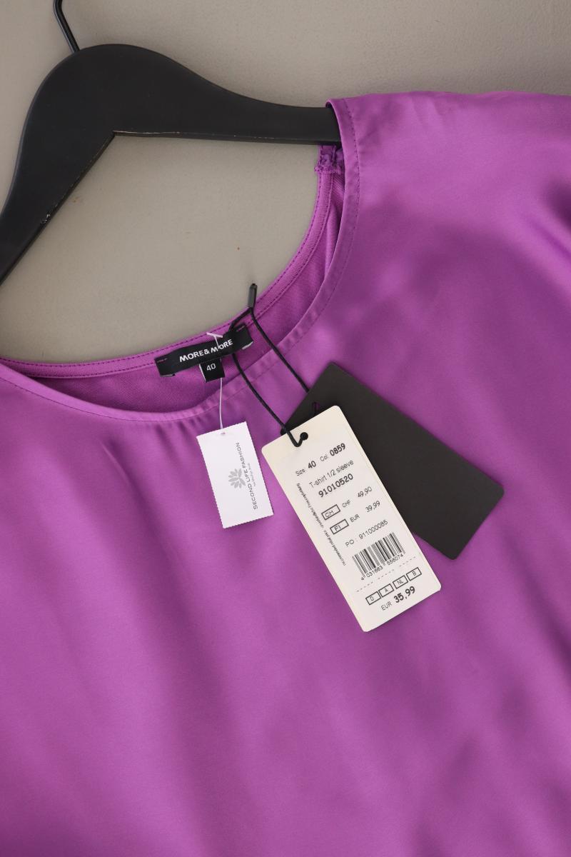 More&More Kurzarmbluse Gr. 40 neu mit Etikett Neupreis: 35,99€! lila