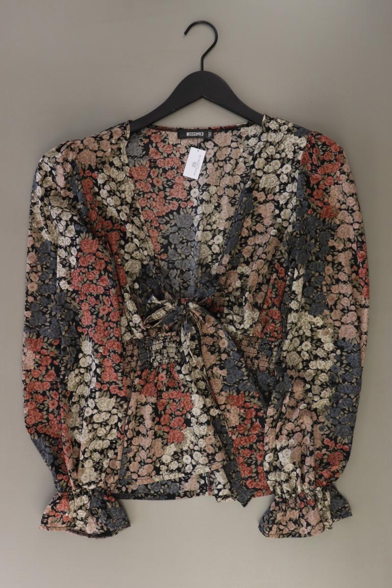 MISSGUIDED Langarmbluse Gr. 38 mehrfarbig