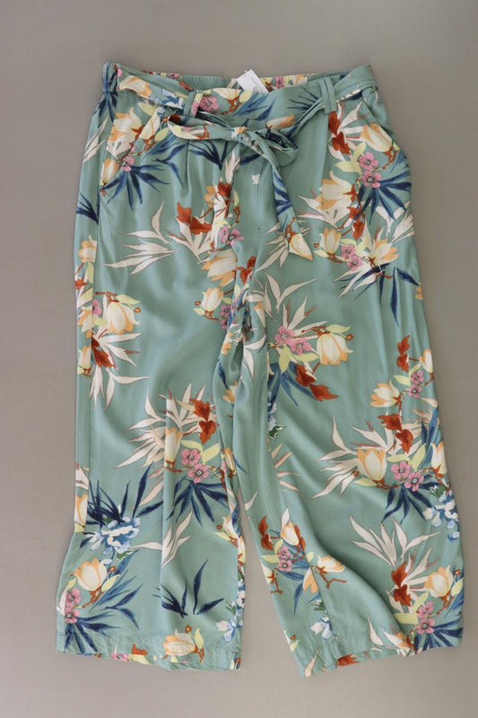 Only Stoffhose Gr. 38 mit Blumenmuster mit Gürtel mehrfarbig aus Viskose