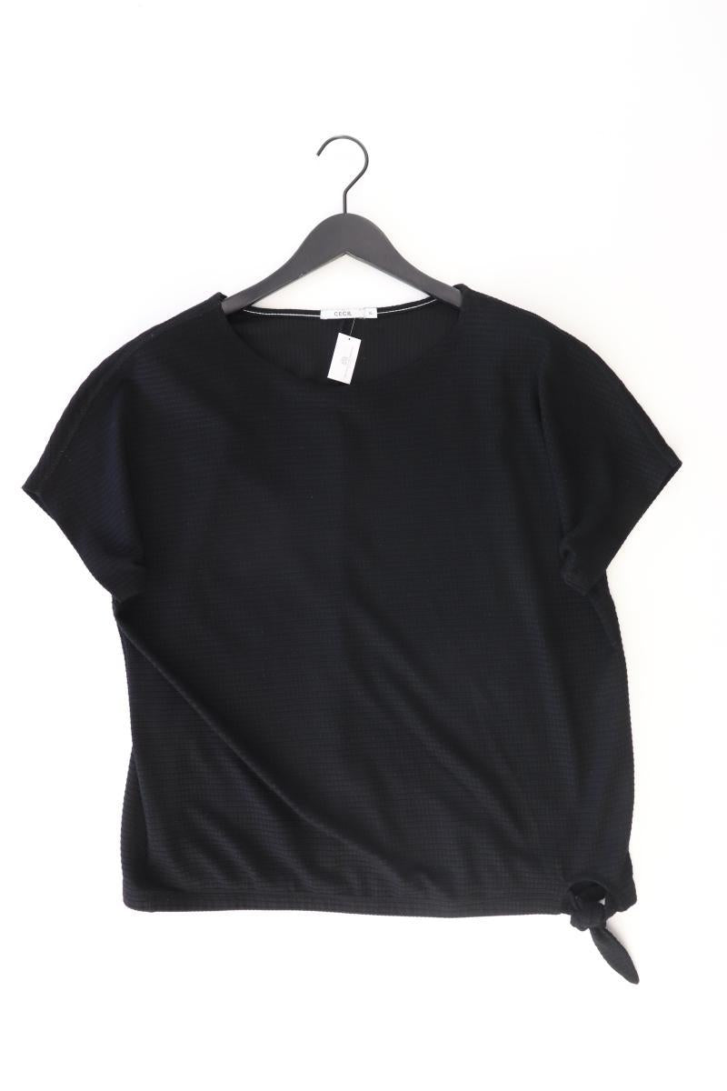 Cecil T-Shirt Gr. XL Kurzarm schwarz aus Viskose