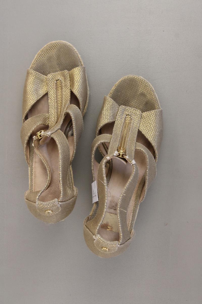 Michael Kors Sandaletten mit Keilabsatz Gr. 40 gold
