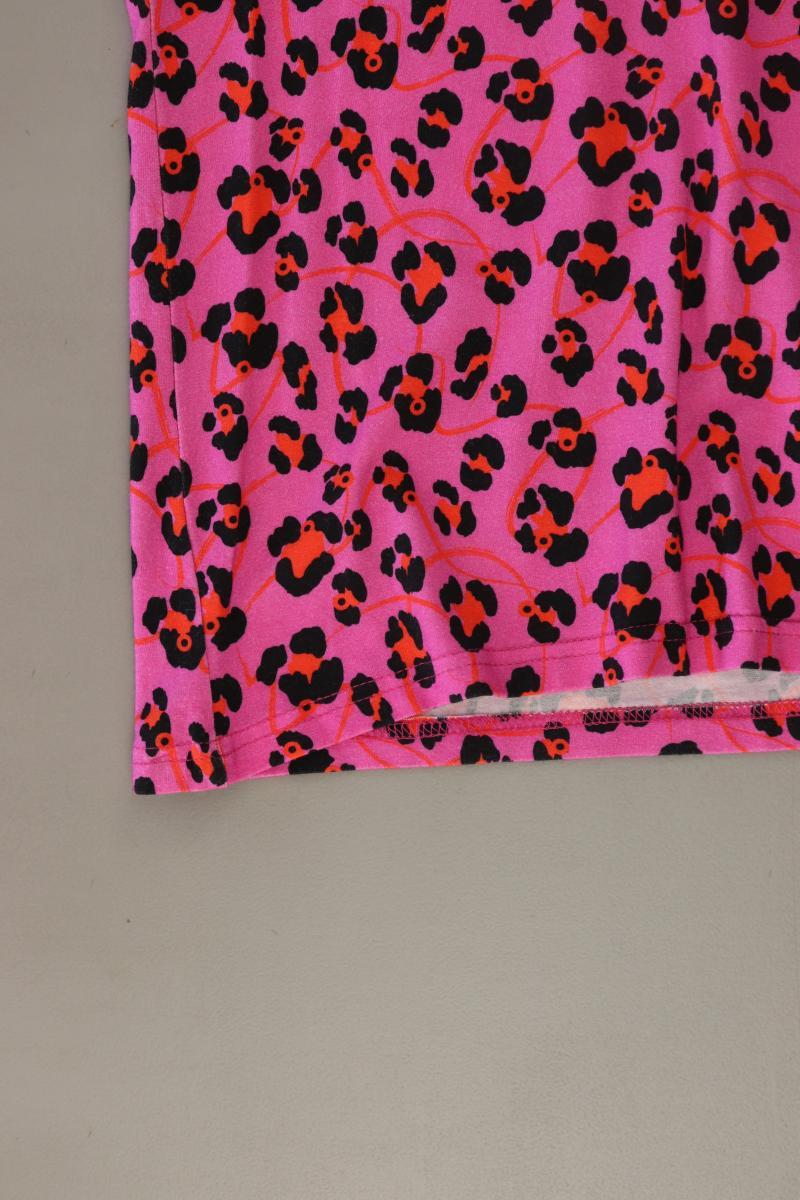 Geisha Printshirt Gr. 34 mit Tierdruck Kurzarm pink aus Viskose