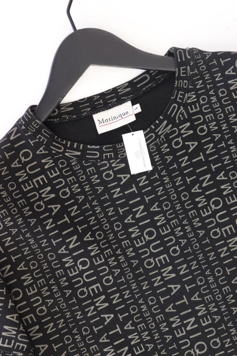 Matinique Printshirt für Herren Gr. L Kurzarm schwarz aus Baumwolle