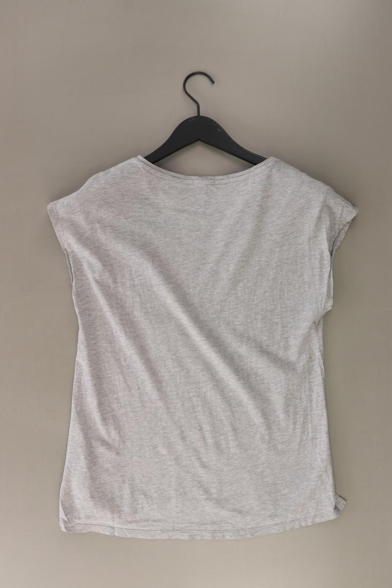 Esprit Printshirt Gr. S Kurzarm grau aus Baumwolle
