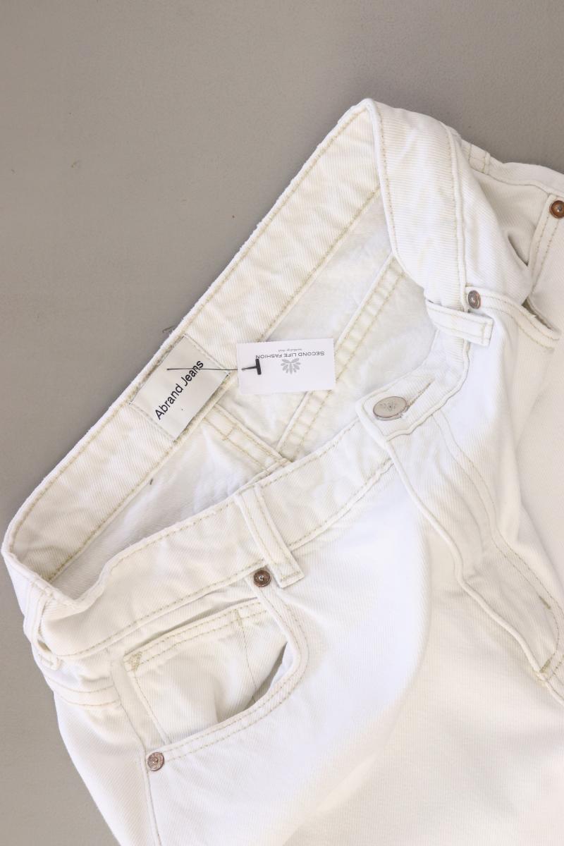 Abrand Jeans Mom Jeans Gr. W27 weiß aus Baumwolle