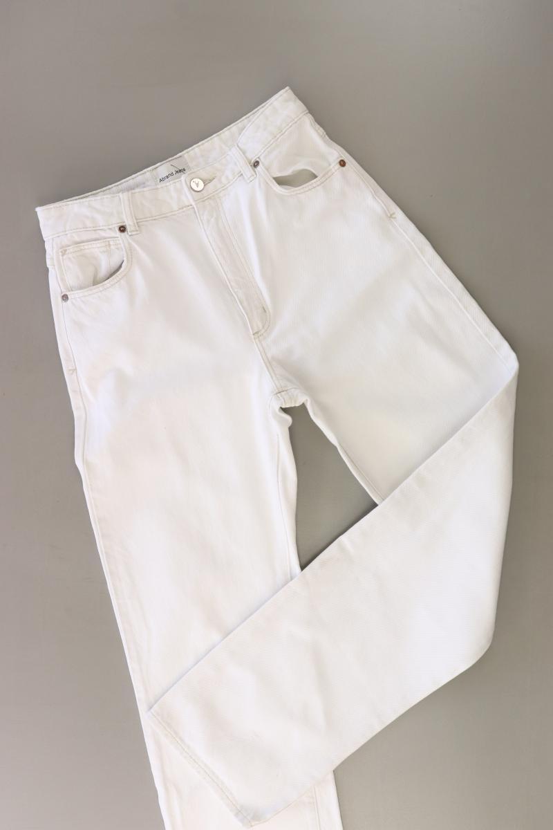 Abrand Jeans Mom Jeans Gr. W27 weiß aus Baumwolle
