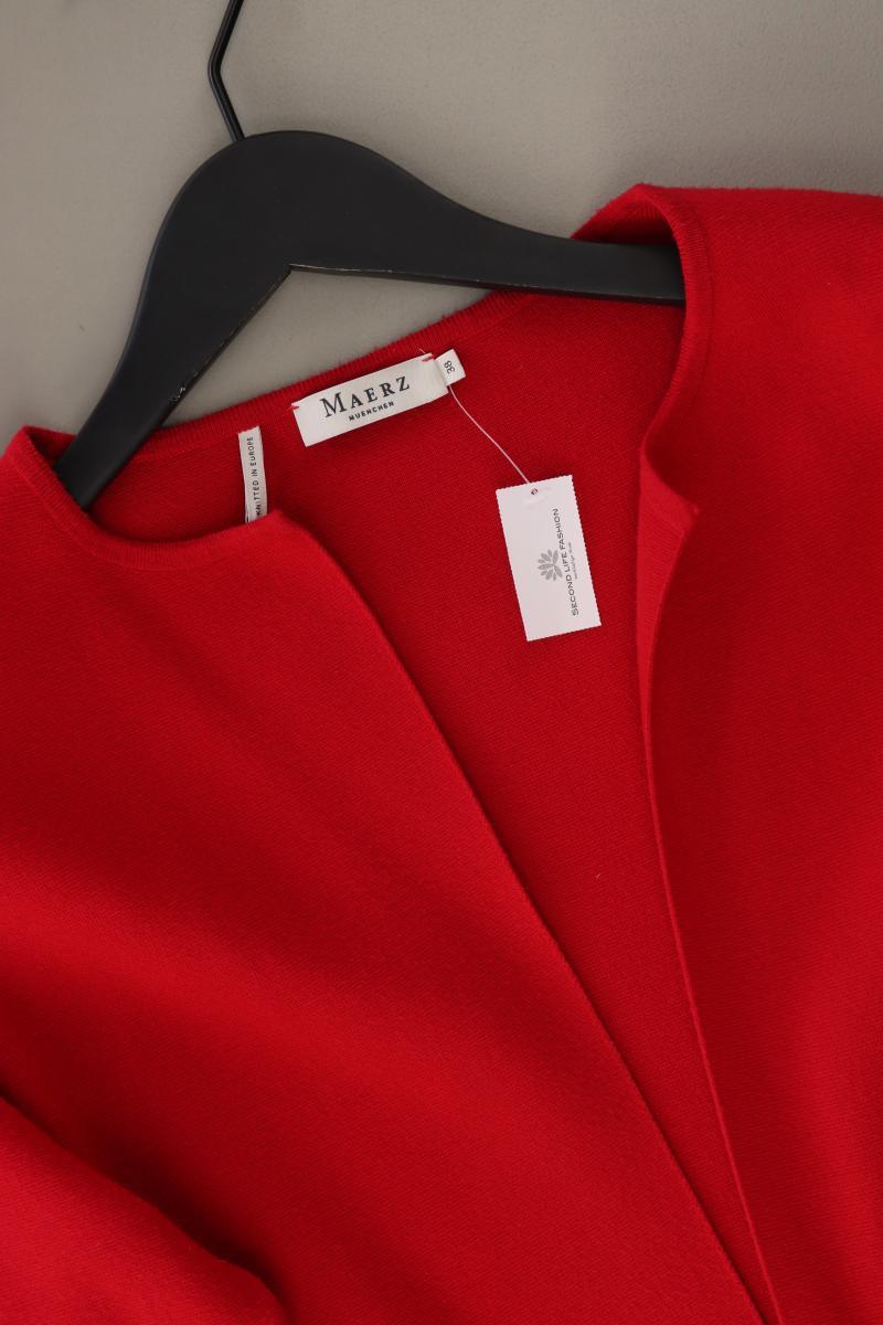 MAERZ München Strickjacke Gr. 38 Langarm rot