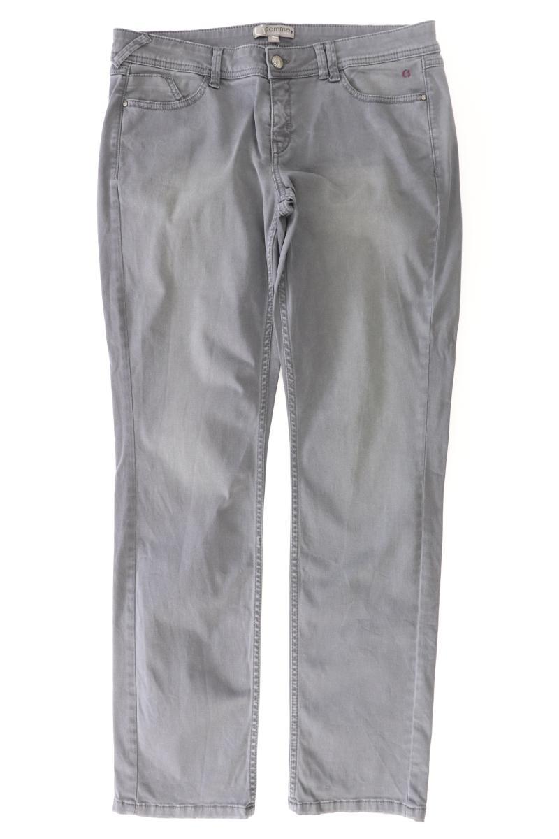 comma, Five-Pocket-Hose Gr. 40 grau aus Baumwolle